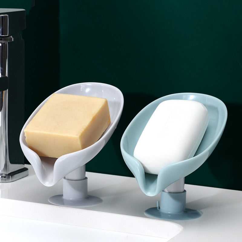 Drainage Tree Leaf Soap Holder Tray