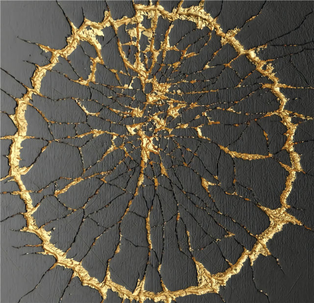 Luxury Abstract Gold Canvas Wall Painting