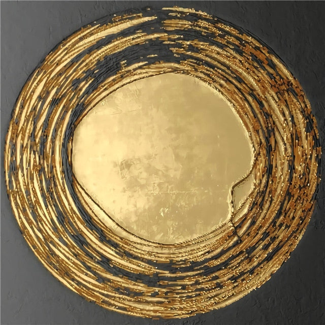 Luxury Abstract Gold Canvas Wall Painting