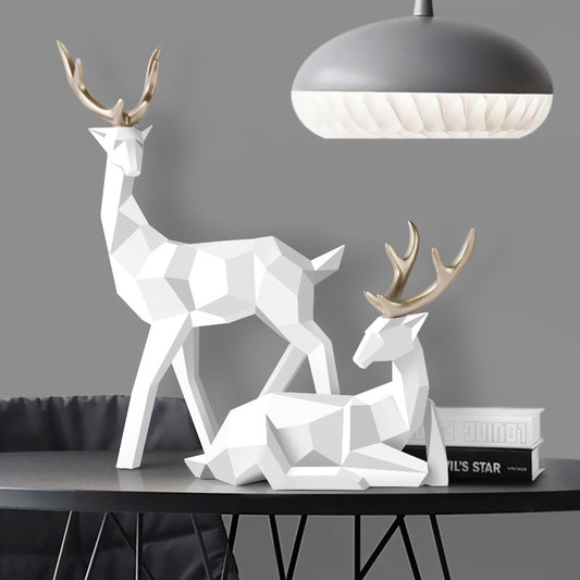 Abstract Deer Statue Tabletop Ornament